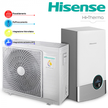 Hisense Hi-Therma AHW-080HCDS1 + AHM-080HCDSAA hőszivattyú szett 8 kW 