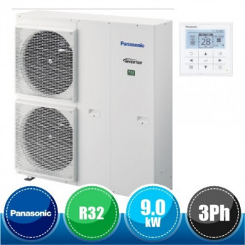 Panasonic WH-MXC09J3E8  Aquarea T-CAP 3 fázi monoblokk hőszivattyú 9KW